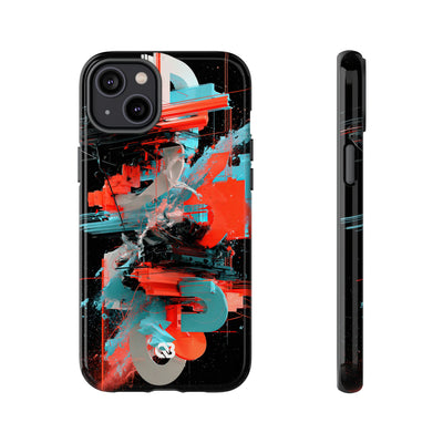 Fragmented Cyber Core · Tough Phone Case for iPhone · Black