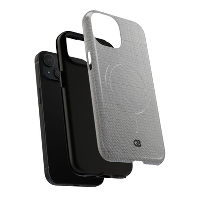 Grey Tough 2.0 Magsafe Phone Case for iPhone - Chrome Mesh Warp