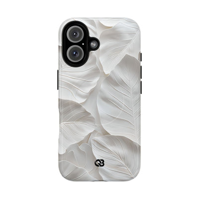 Sculpted Ivory Leaves · Tough+ Hoesje voor iPhone · Magsafe