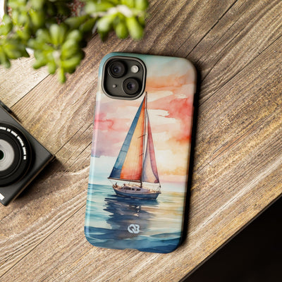 Crimson Horizon Sail · Tough Hoesje voor iPhone