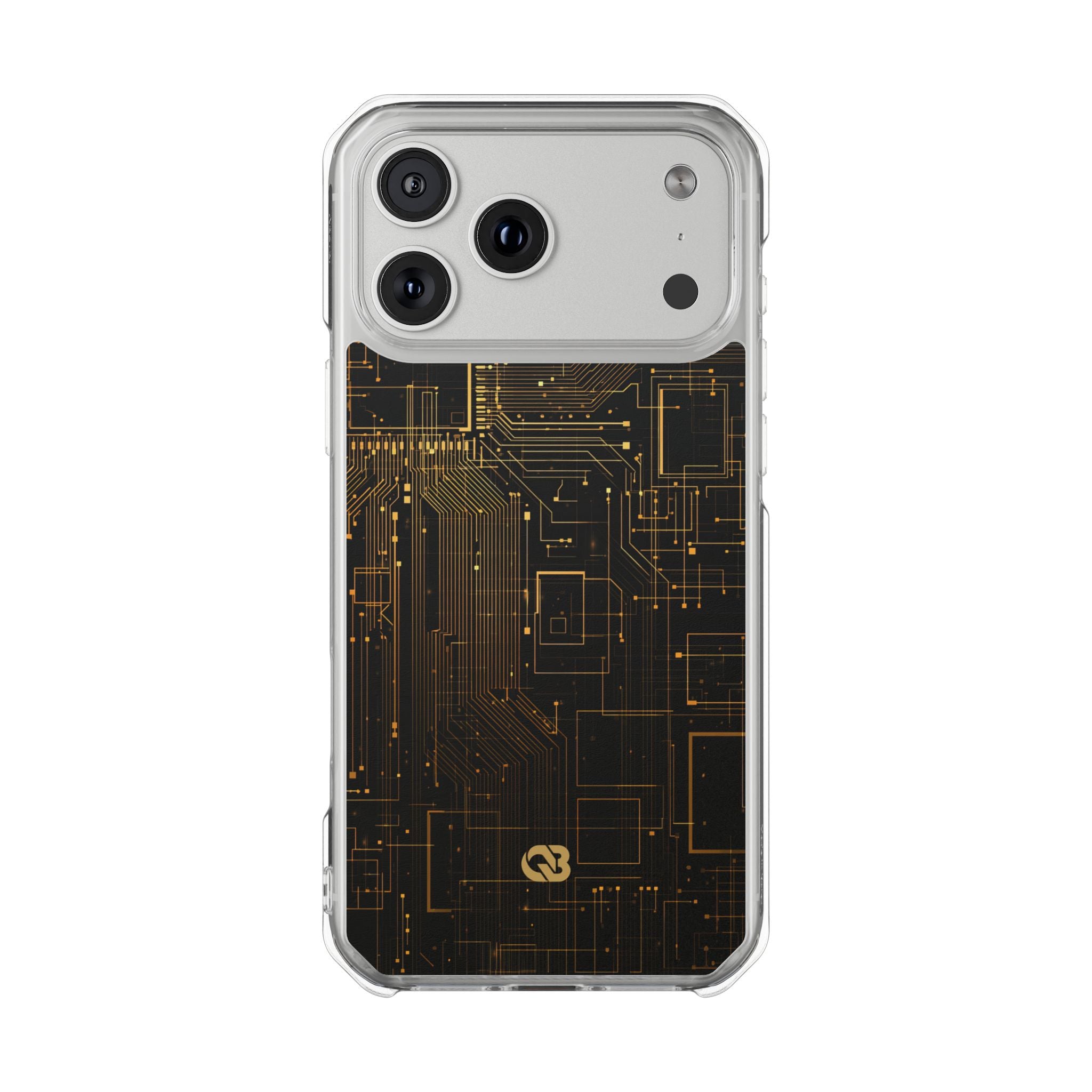 Gold Impact MagSafe Phone Case for iPhone - Amber Core Mainframe