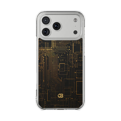 Gold Impact MagSafe Phone Case for iPhone - Amber Core Mainframe