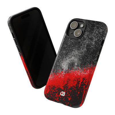 Crimson Noir Drip · Tough Phone Case for iPhone · Black