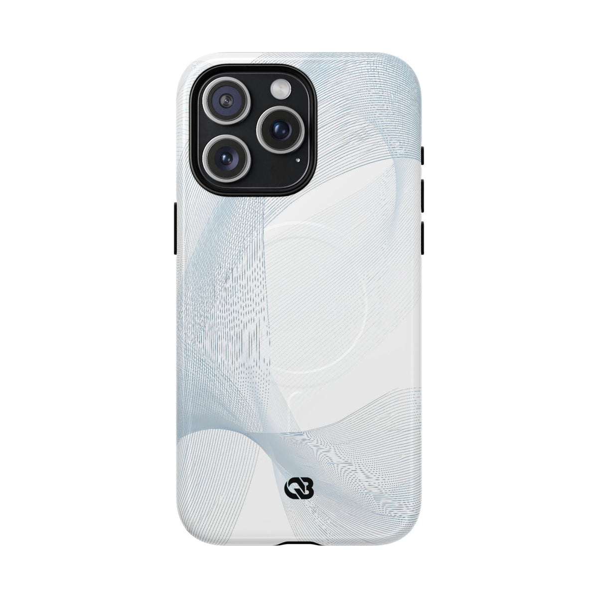 Glacial Contour Waves · Tough 2.0 Magnetic Phone Case for iPhone · White