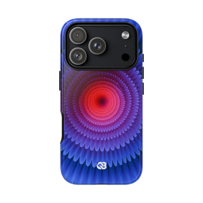 Radial Spectrum Bloom · Tough Phone Case for iPhone · Blue