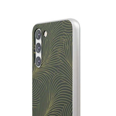 Green Lite Phone Case for Samsung - Dark Olive Plume