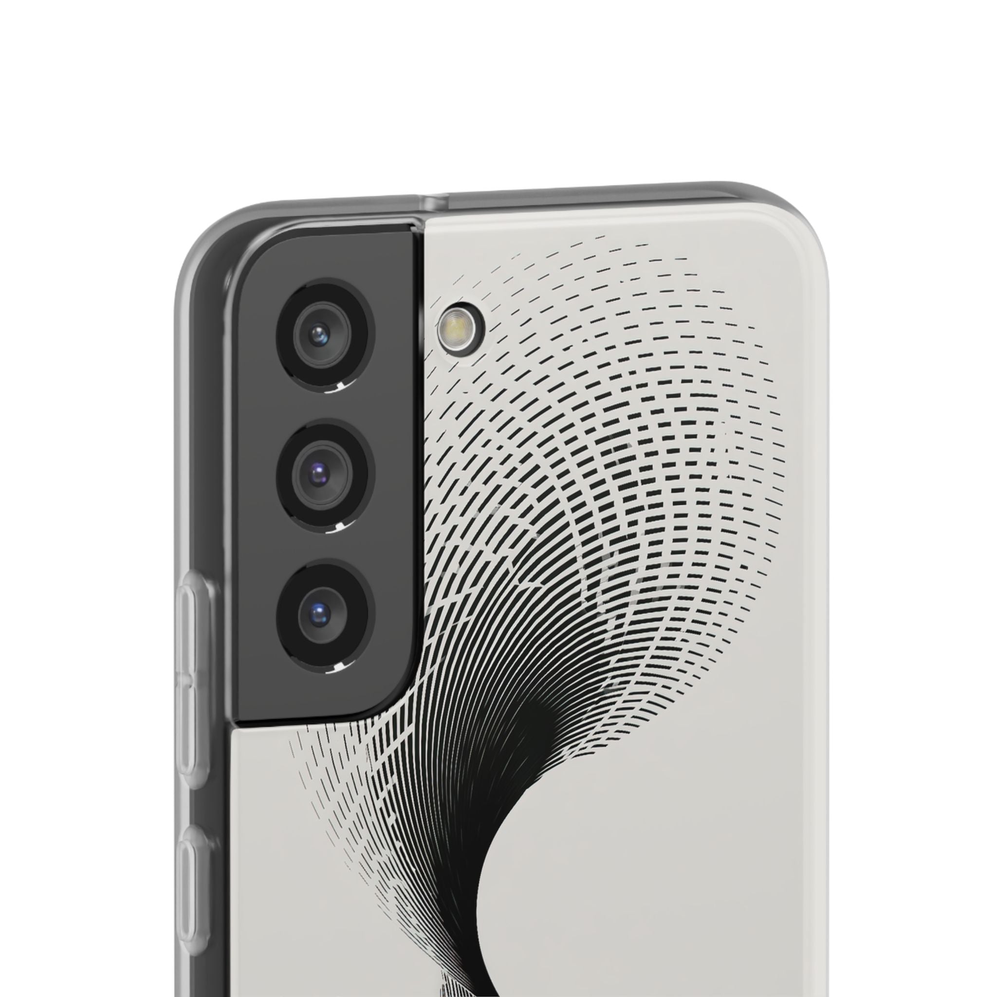 White Lite Phone Case for Samsung - Linear Torsion Grid