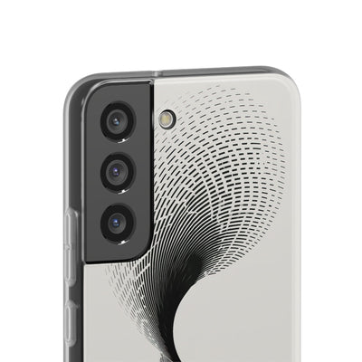White Lite Phone Case for Samsung - Linear Torsion Grid