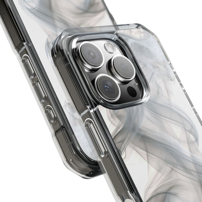 Vapor Noir · Clear Impact Magnetic Phone Case for iPhone ·  White