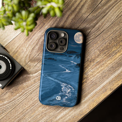 Arctic Moon Drift · Tough Phone Case for iPhone · Blue