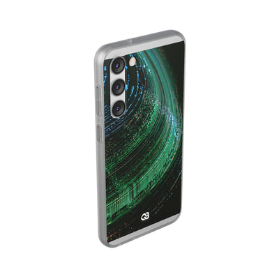 Orbital Data Stream · Lite Phone Case for Samsung · Green
