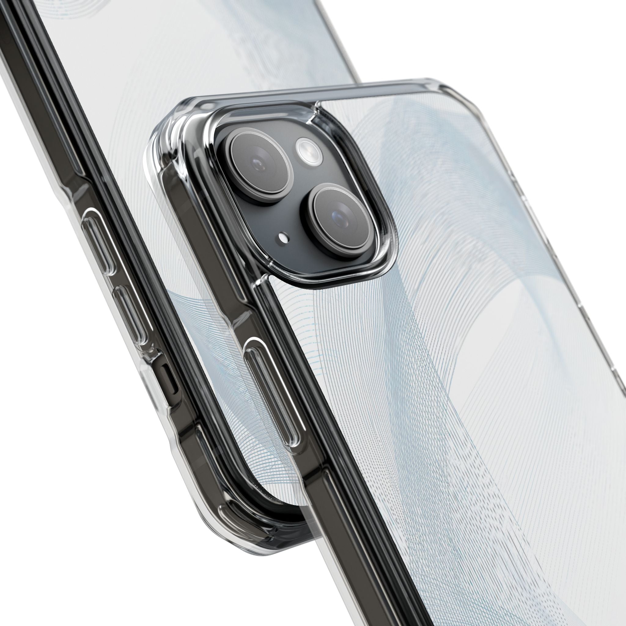 White Impact MagSafe Phone Case for iPhone - Arctic Line Current