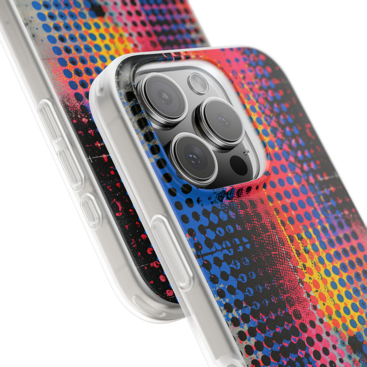 Chromatic Halftone Grid · Lite Phone Case for iPhone ·  Blue