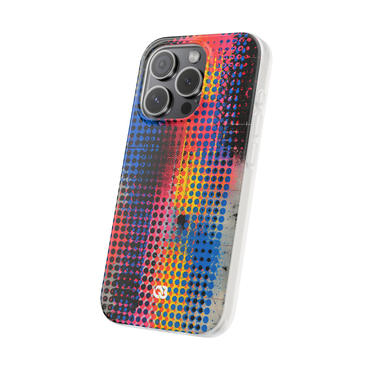 Chromatic Halftone Grid · Lite Phone Case for iPhone ·  Blue