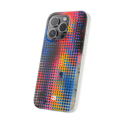 Chromatic Halftone Grid · Lite Phone Case for iPhone ·  Blue