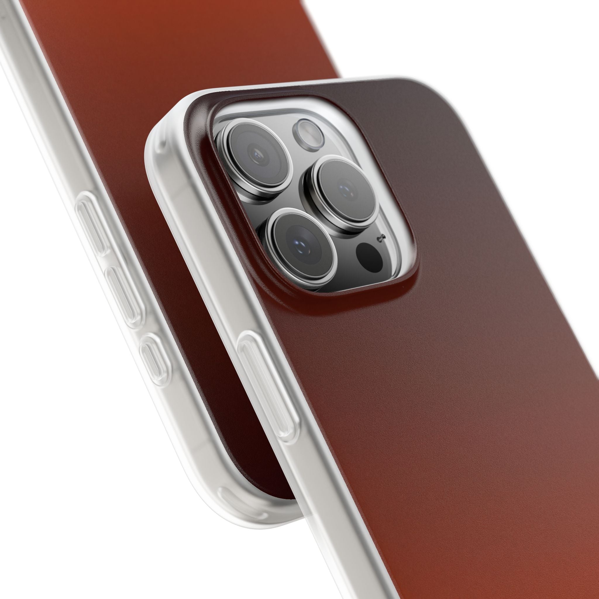 Orange Lite Phone Case for iPhone - Obsidian Ember Fade