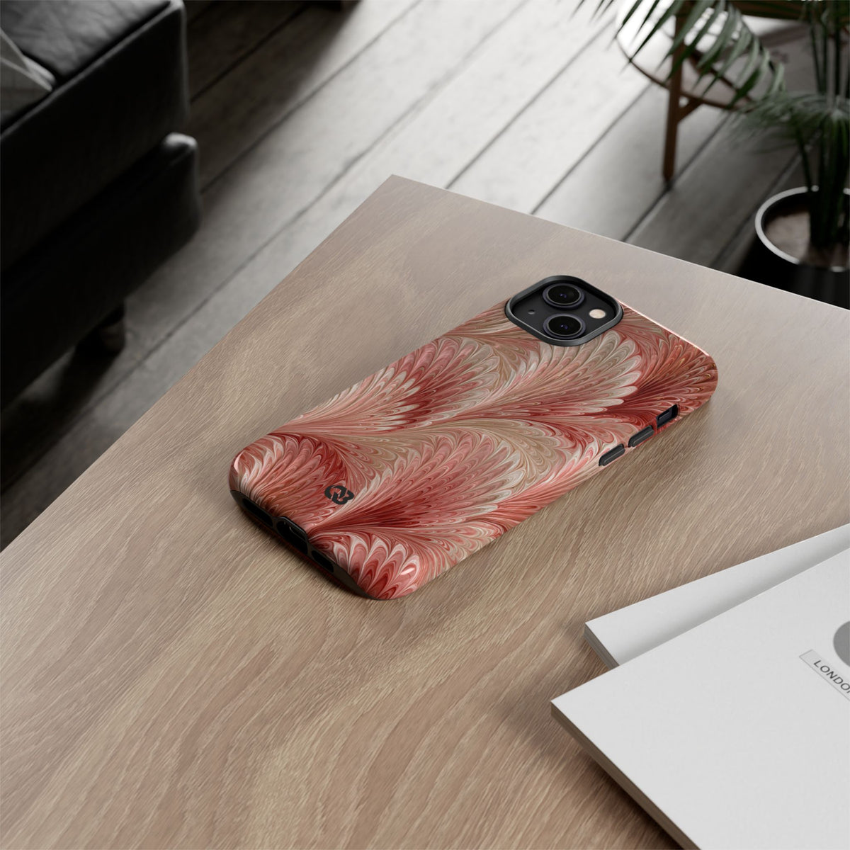 Blush Petal Plume · Tough Phone Case for iPhone · Pink