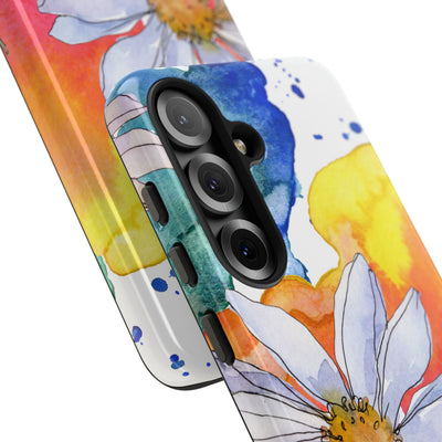 Vivid Bloom Splatter · Tough Handyhülle für Samsung