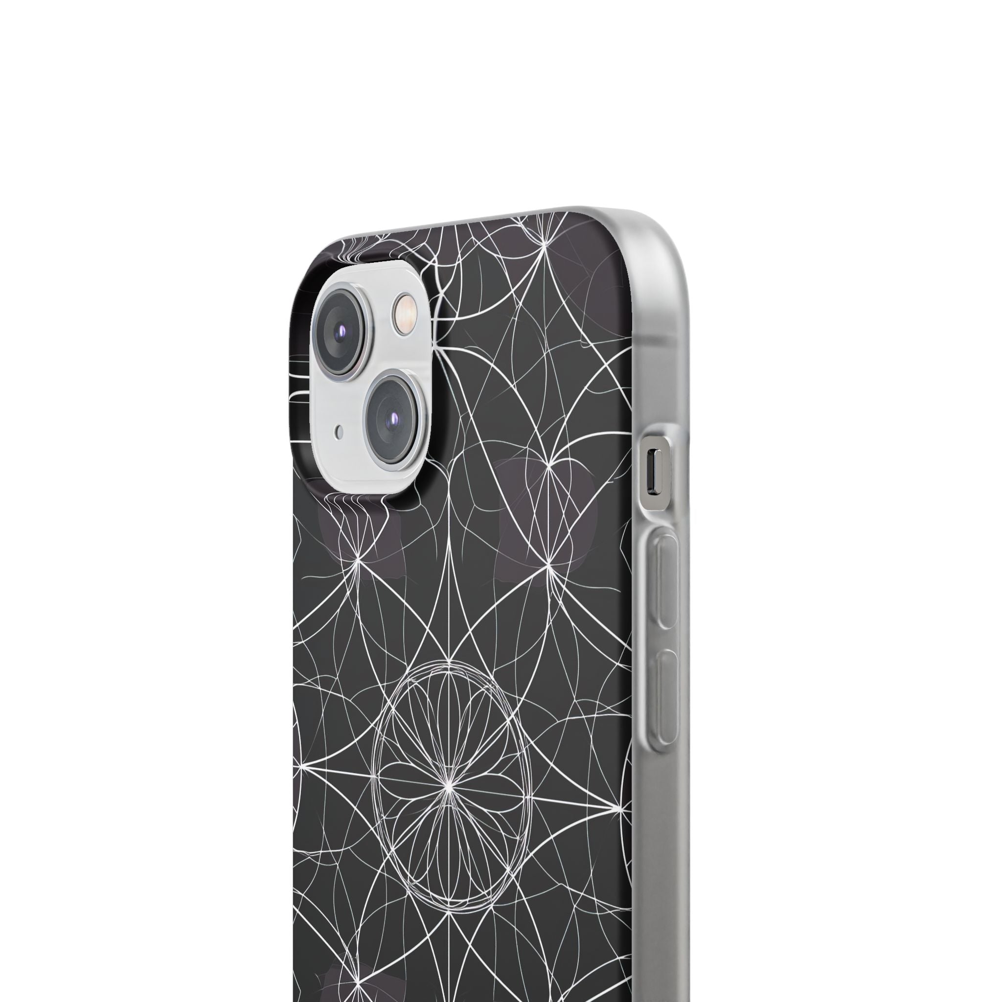 Strahlender Blütenblatt-Orbit iPhone 14 Case - Soft