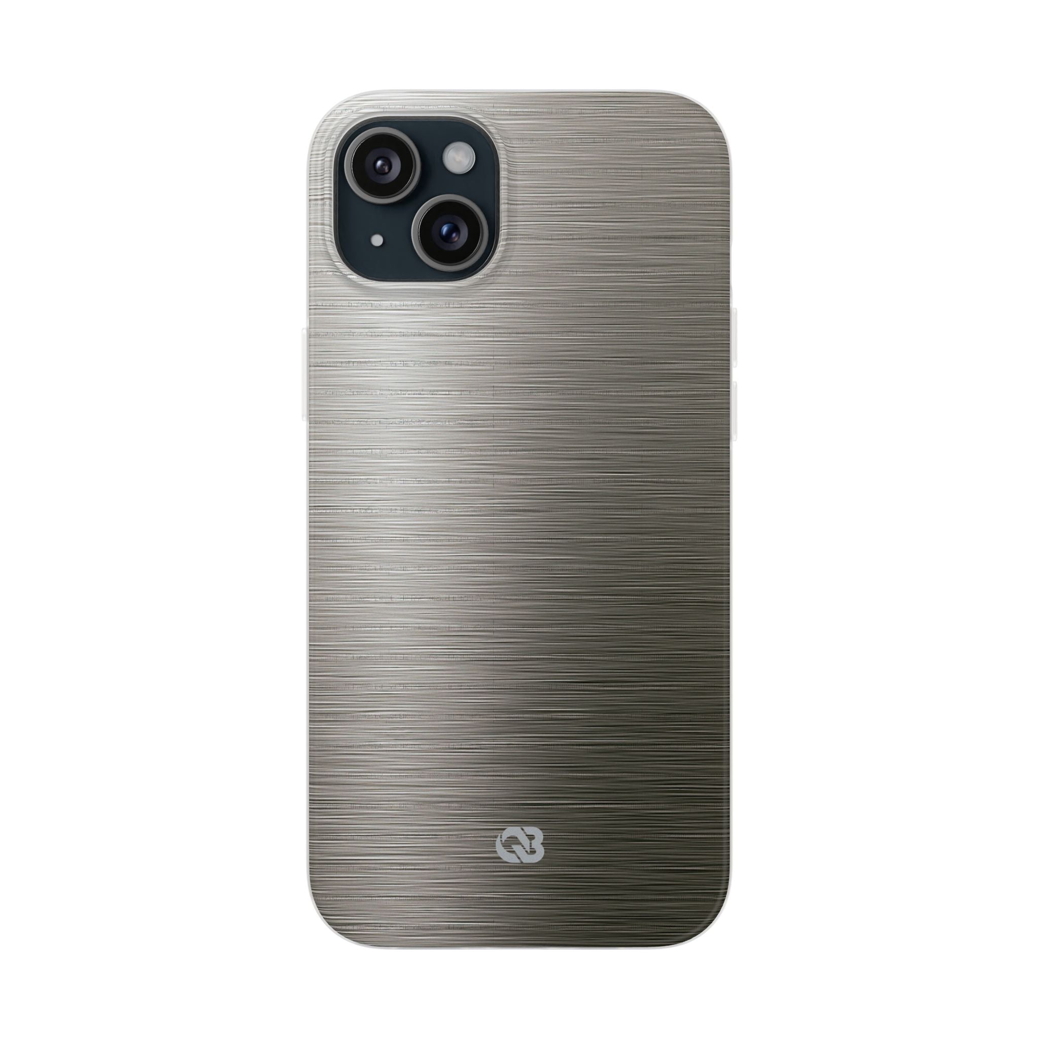 Grey Lite Phone Case for iPhone - Brushed Industrial Steel