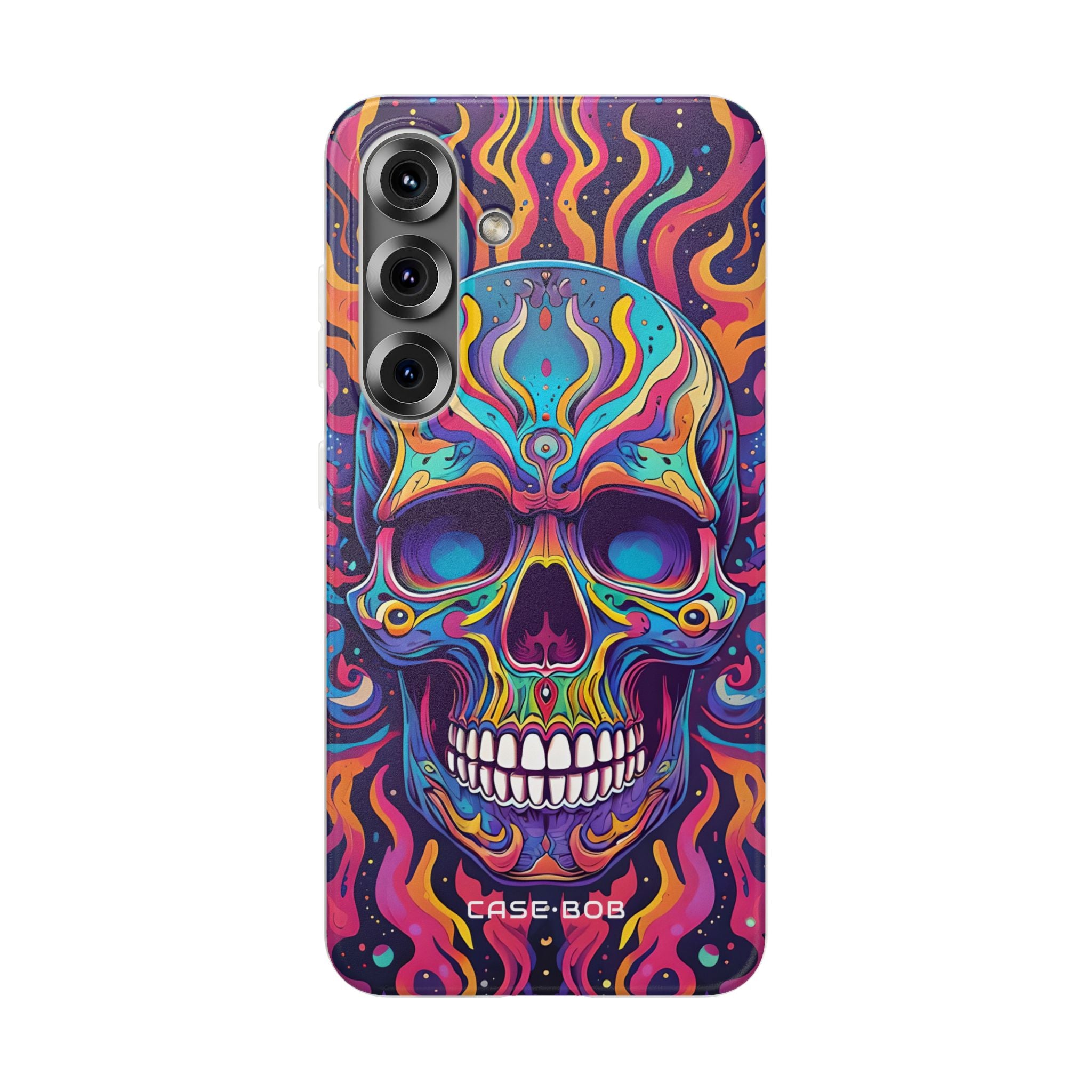 Flammender Schädel Samsung S25 Case - Soft