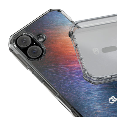 Radiant Energy Stream · Clear Impact Magnetic Phone Case for iPhone · Blue