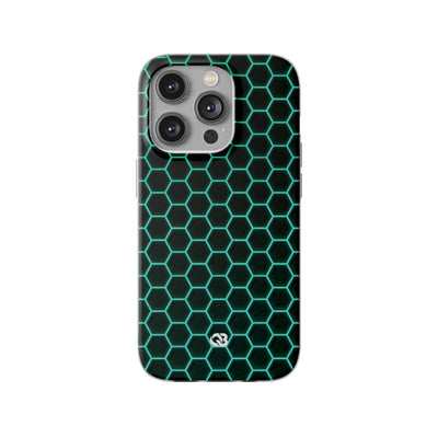 Neon Hex Spectrum · Lite Phone Case for iPhone ·  Teal