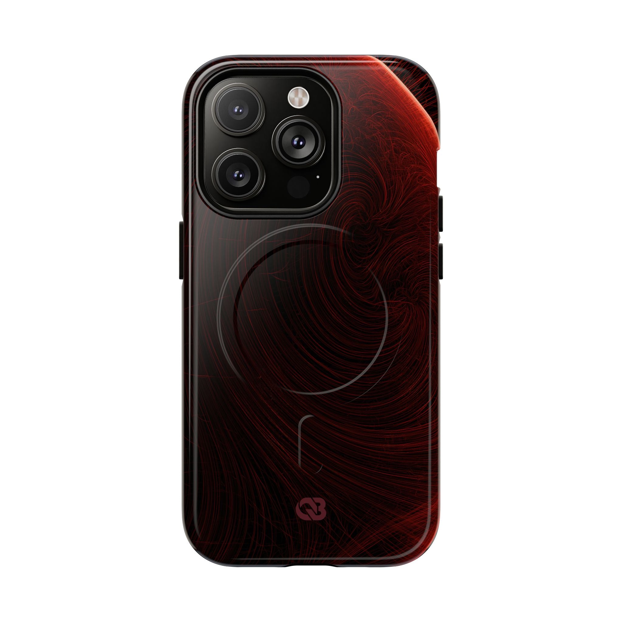Red Tough 2.0 Magsafe Phone Case for iPhone - Crimson Flare Flux