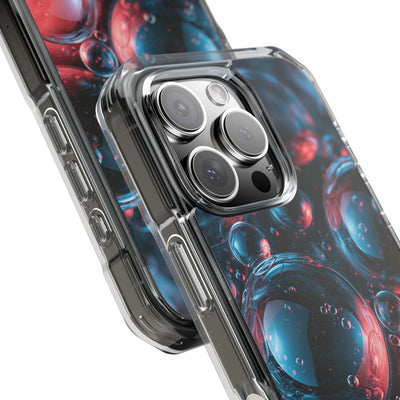 Aqua Gel Spheres · Clear Impact Magnetic Phone Case for iPhone · Blue