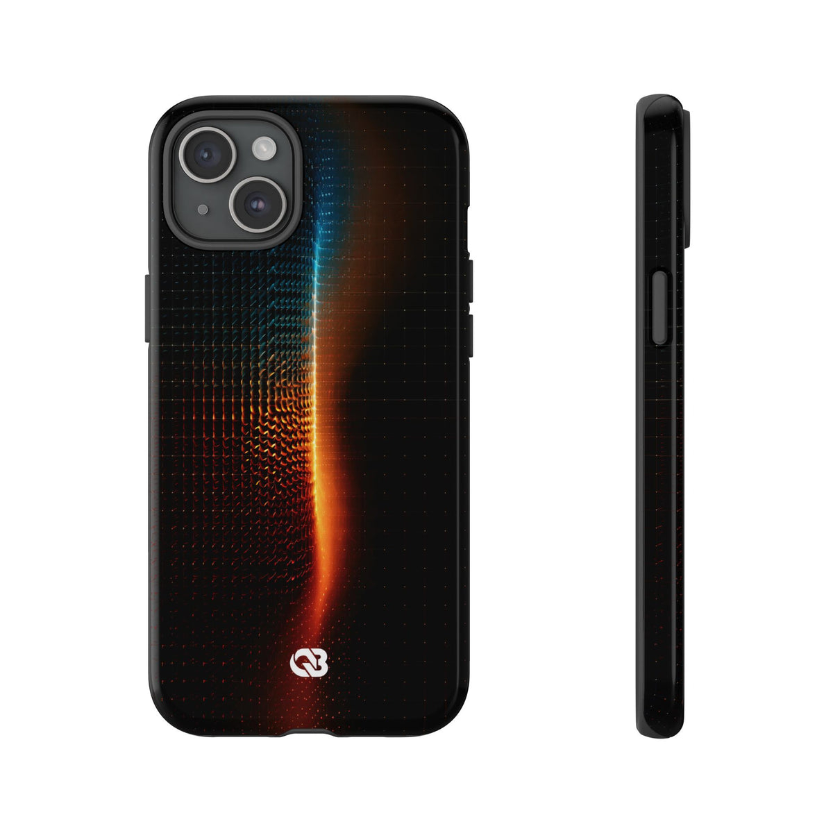 Luminous Refraction Grid · Tough Phone Case for iPhone · Black