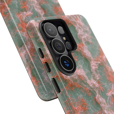 Coral Pixel Matrix · Tough Phone Case for Samsung · Green