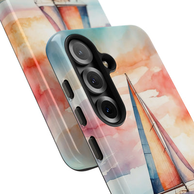 Crimson Horizon Sail · Tough Phone Case for Samsung