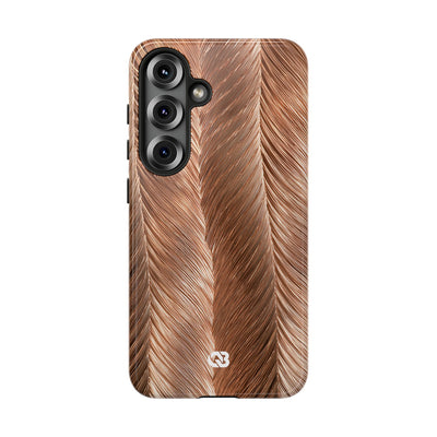 Rose Gold Weave · Tough Phone Case for Samsung · Brown