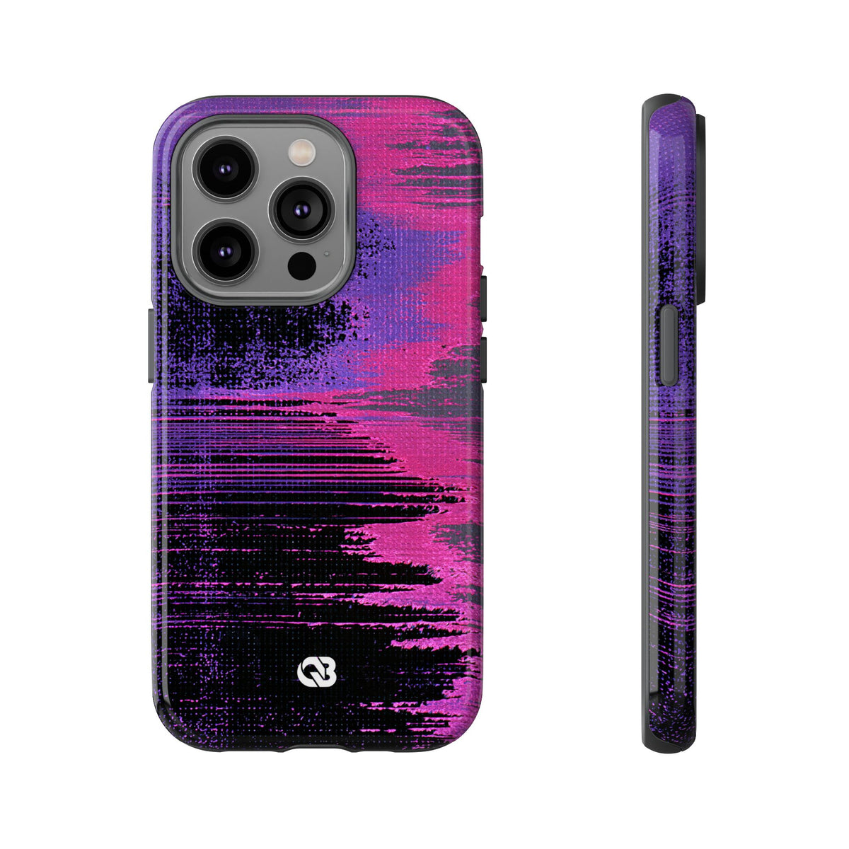 Neon Signal Shift · Tough Phone Case for iPhone · Purple