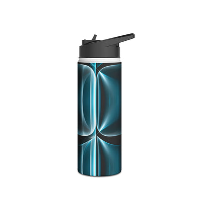 Translucent Cyber Grid · Insulated Water Bottle · Teal