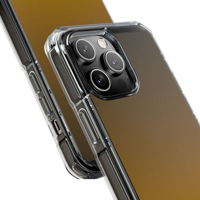 Golden Umber · Clear Impact Magnetic Phone Case for iPhone · Gold