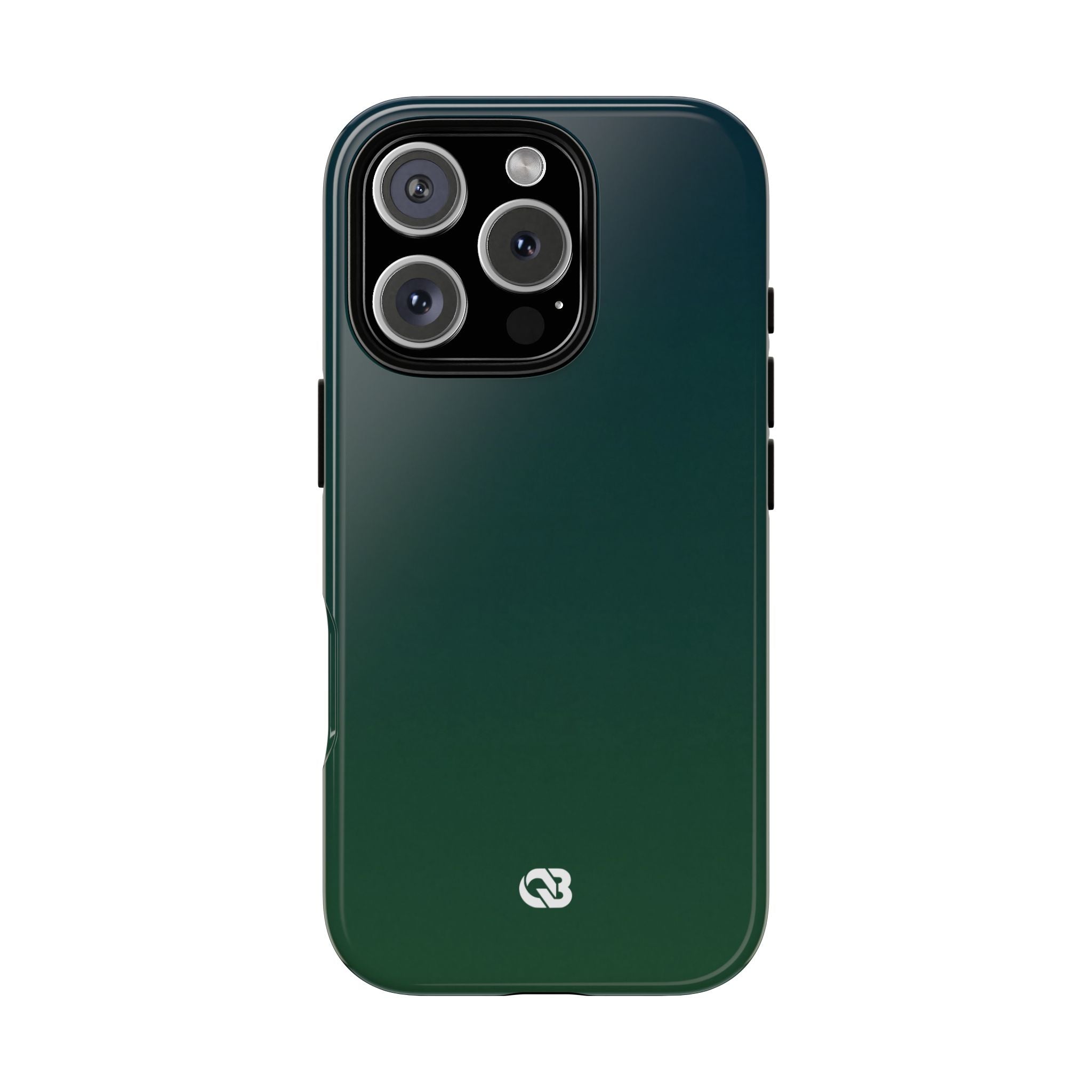 Green Tough Phone Case for iPhone - Midnight Pine Horizon