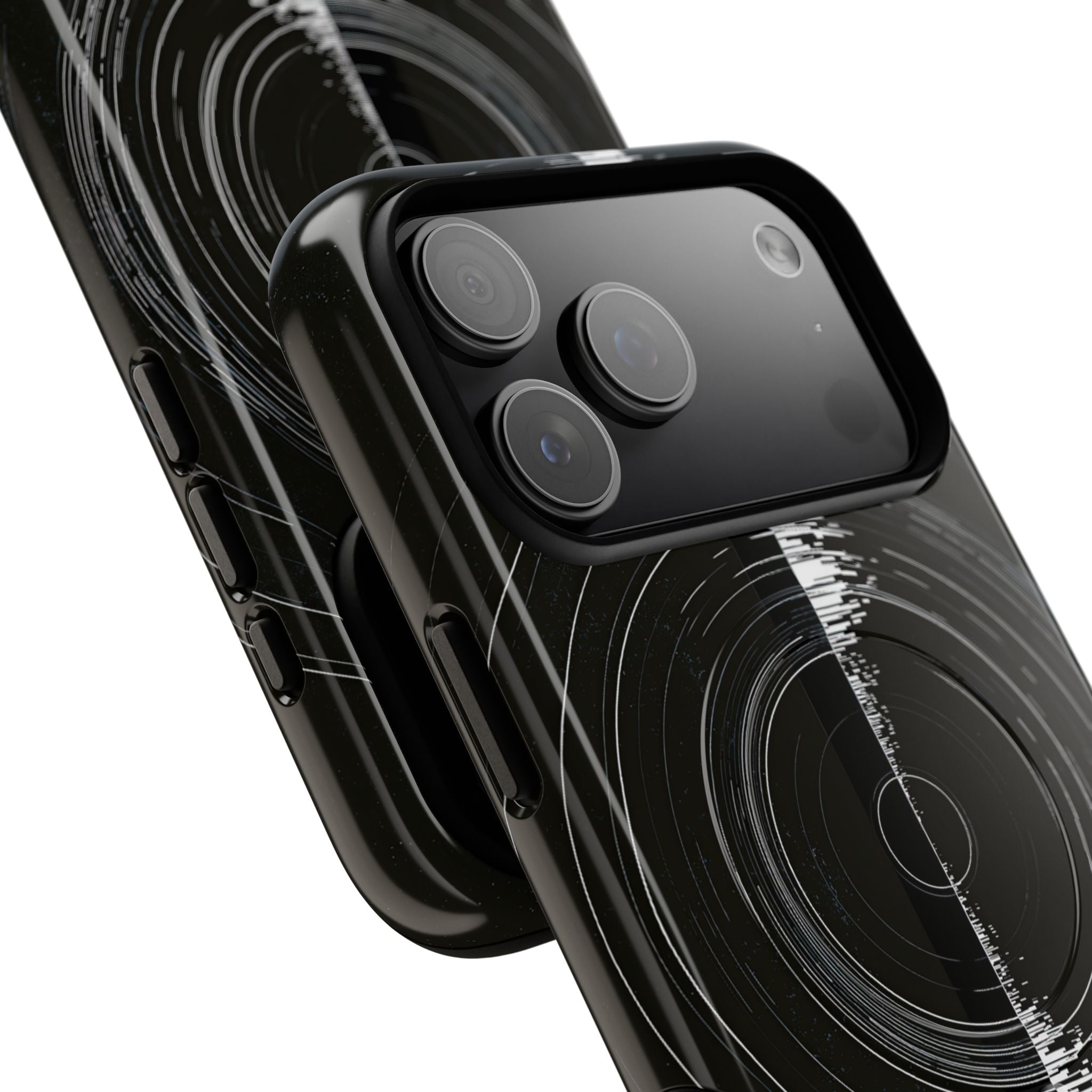 Black Tough 2.0 Magsafe Phone Case for iPhone - Obsidian Orbital Signal