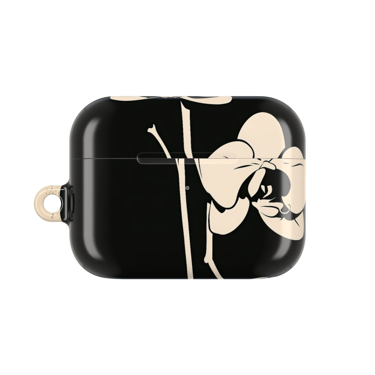 Nocturne Orchid · Hard Case for AirPods & AirPods Pro · Black