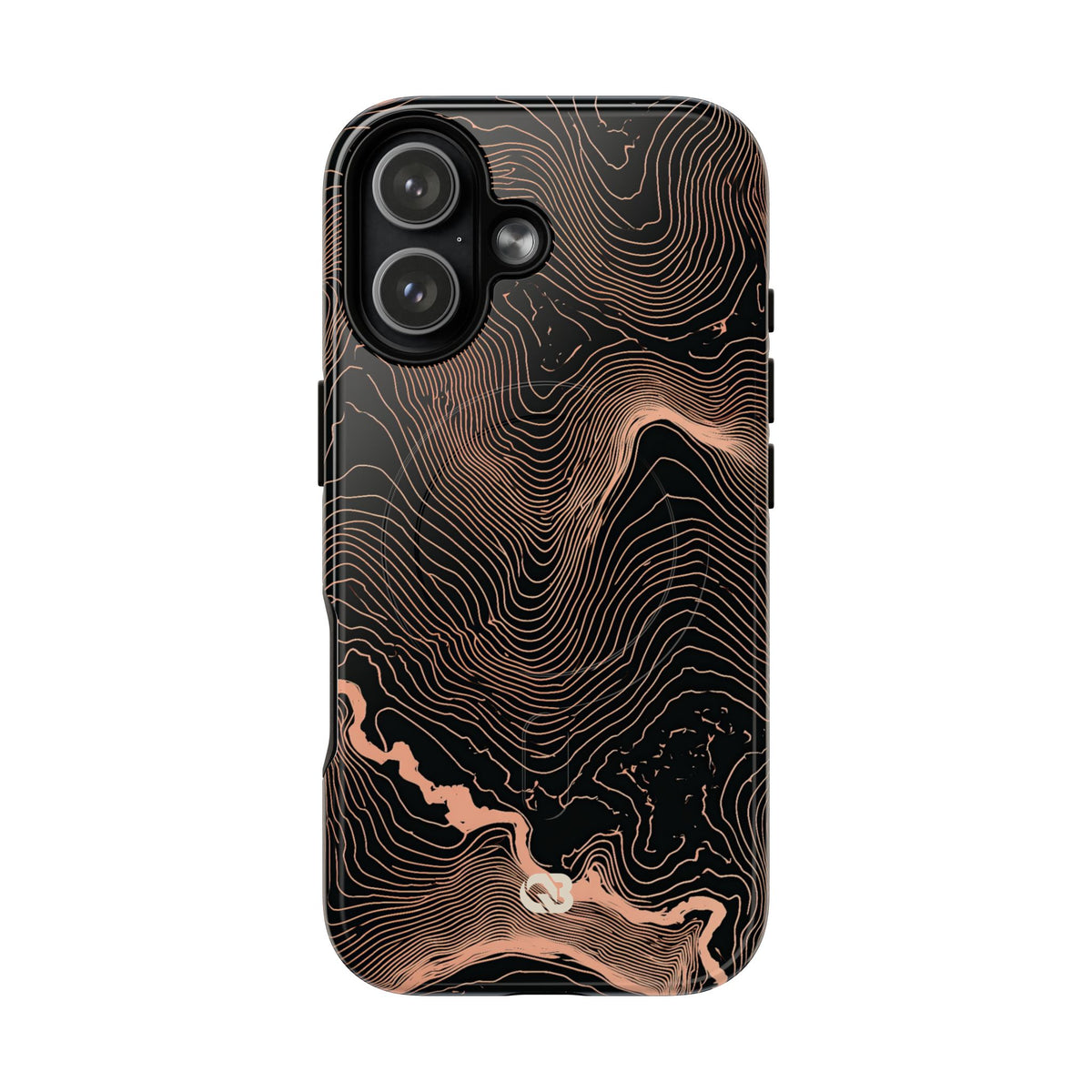 Mesa Elevation Contour · Tough 2.0 Magnetic Phone Case for iPhone · Black