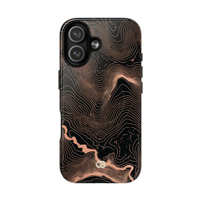 Mesa Elevation Contour · Tough 2.0 Magnetic Phone Case for iPhone · Black
