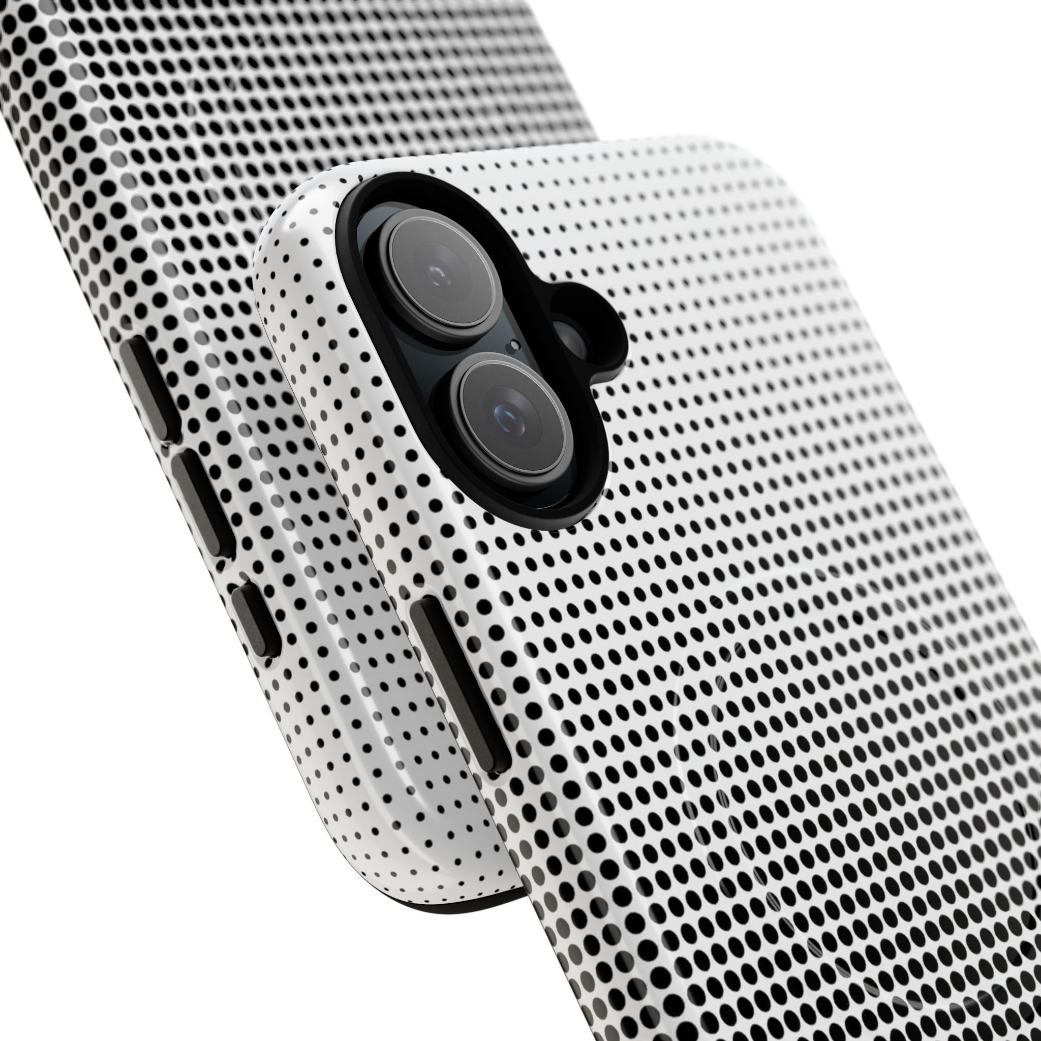 Black Tough 2.0 Magsafe Phone Case for iPhone - Obsidian Halftone Flux