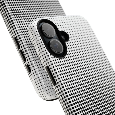 Black Tough 2.0 Magsafe Phone Case for iPhone - Obsidian Halftone Flux
