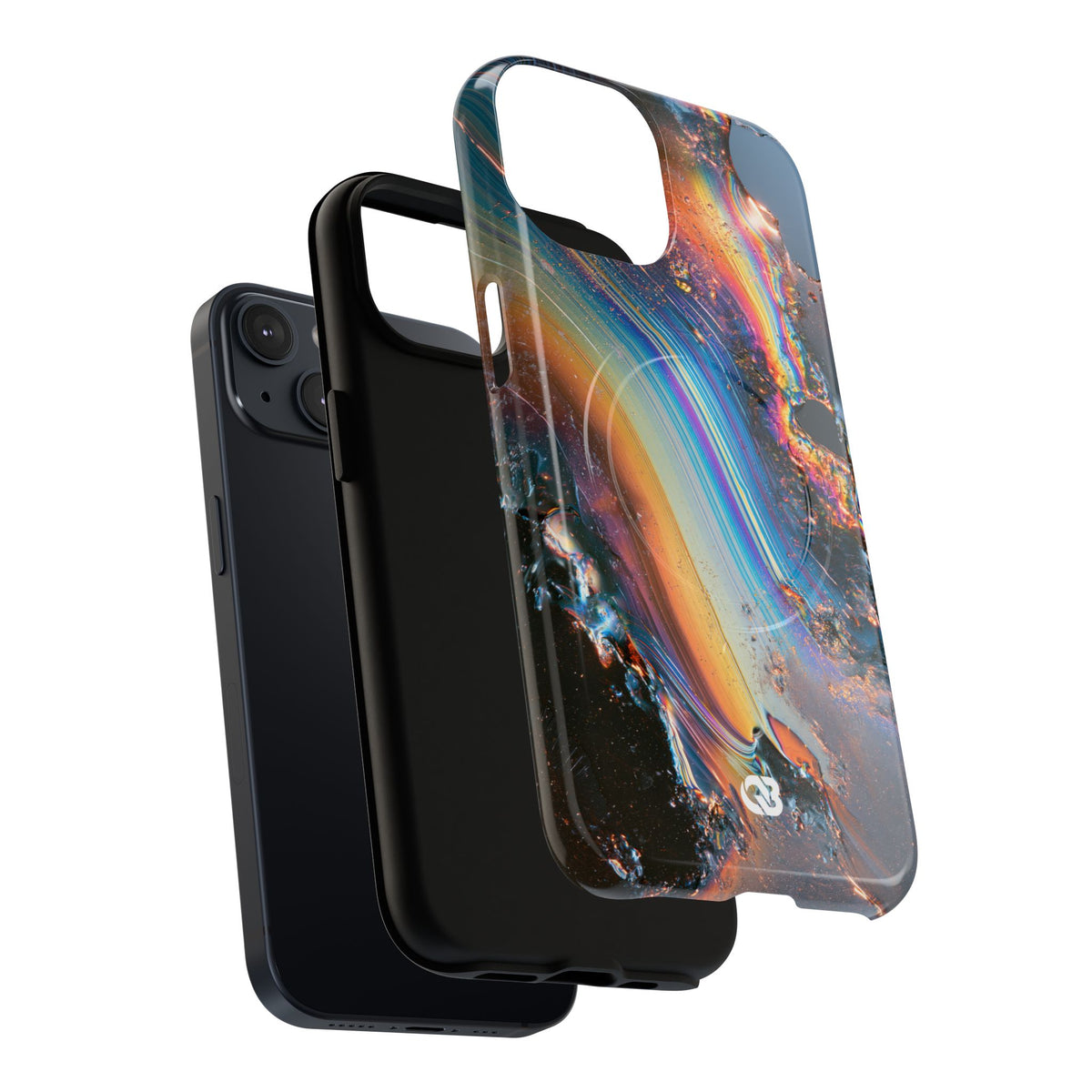 Prismatic Aura Flow · Tough 2.0 Magnetic Phone Case for iPhone · Blue