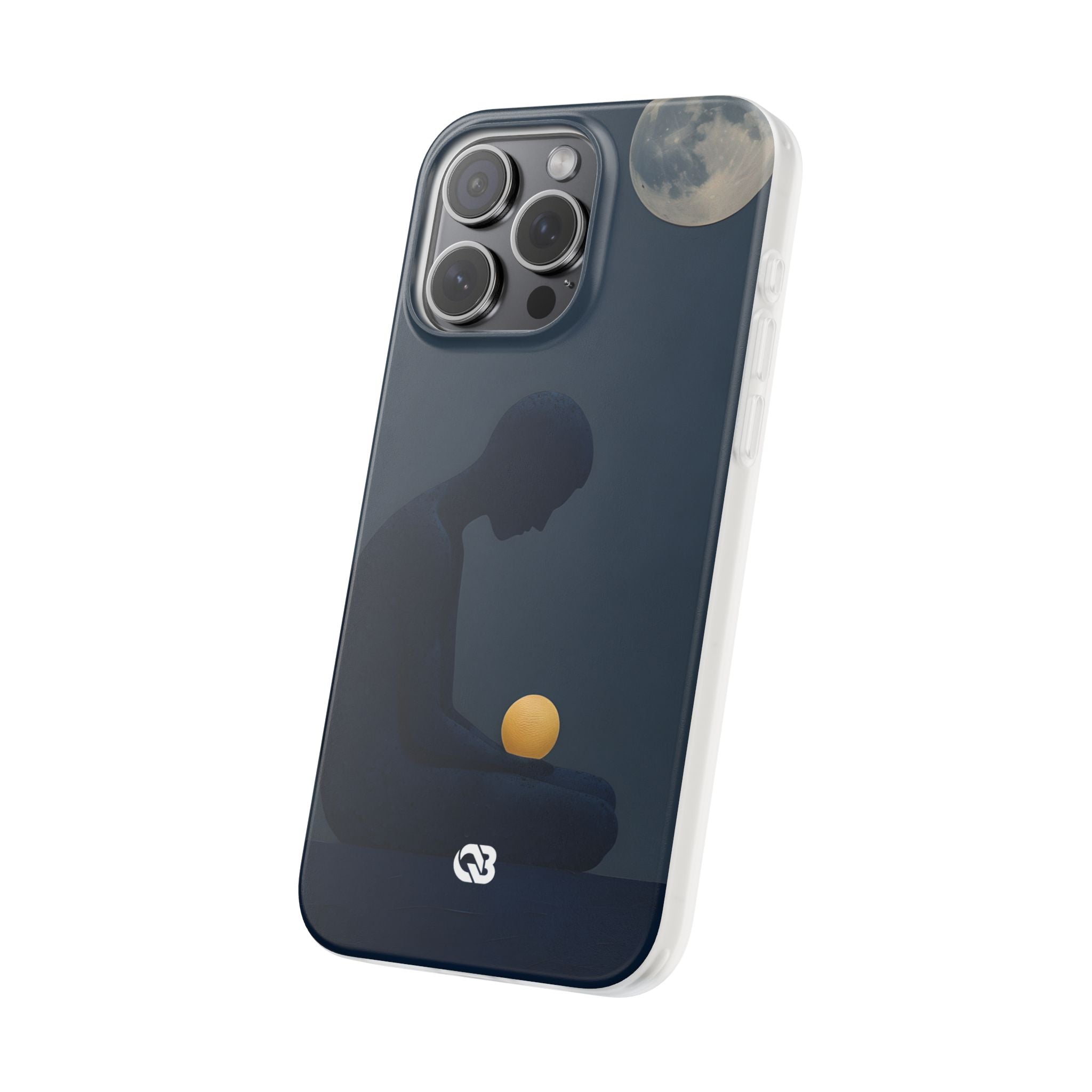 Obsidian Lunar Orb · Soft Phone Case for iPhone