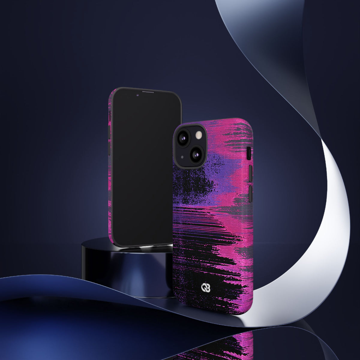 Neon Signal Shift · Tough Phone Case for iPhone · Purple