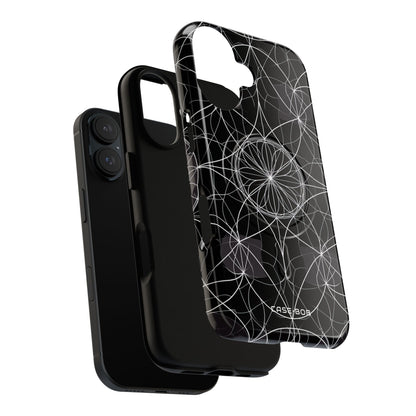 Radiant Petal Orbit iPhone 16 Case - Tough+