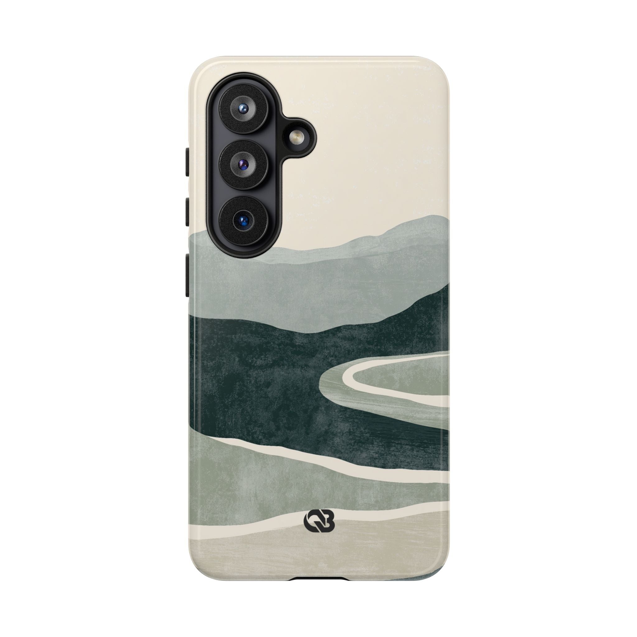 Green Tough Phone Case for Samsung - Misty Sage Valley