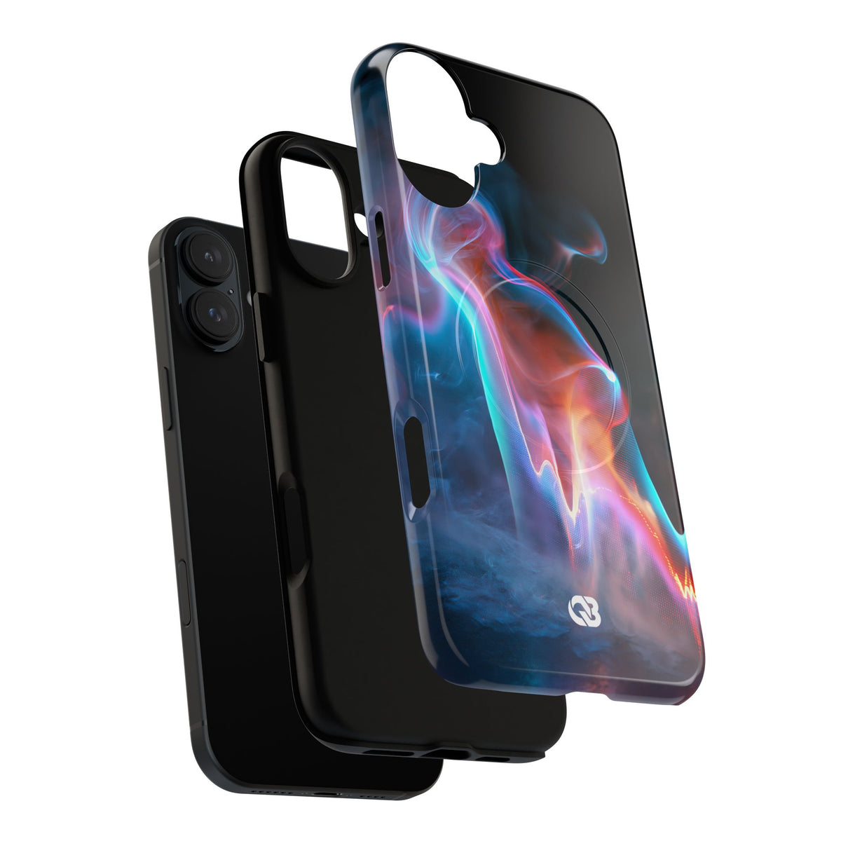 Neon Waveform · Tough 2.0 Magnetic Phone Case for iPhone · Black
