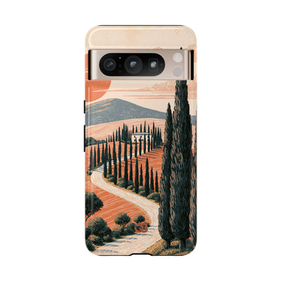 Orange Tough Phone Case for Google Pixel - Terracotta Ridge Trail
